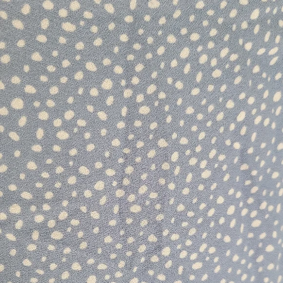 Blue Polka Dot A-Line Wrap Skirt - Picture 3 of 4